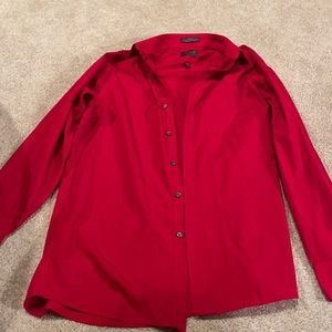 Red Button Up Shirt